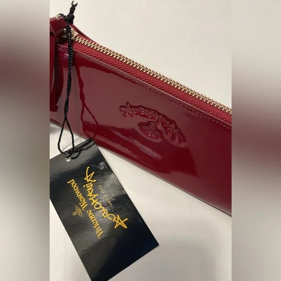 Vivienne Westwood PENCIL CASE KELLY NWT BURGUNDY
